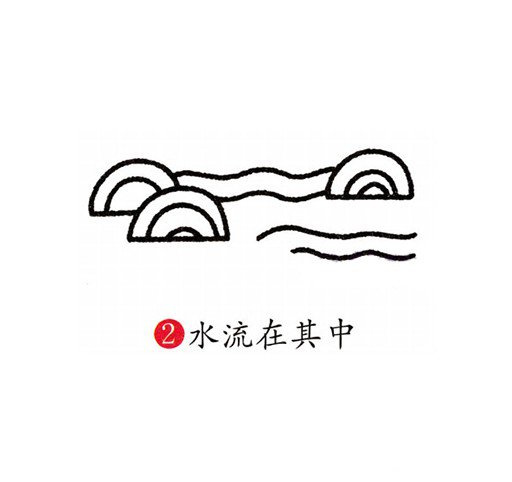 小桥流水风景怎么画