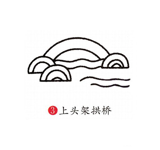 小桥流水风景怎么画