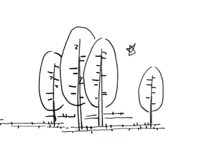 超有意境的风景简笔画[9张]