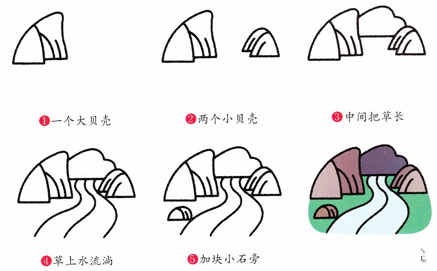 简笔画河流的画法