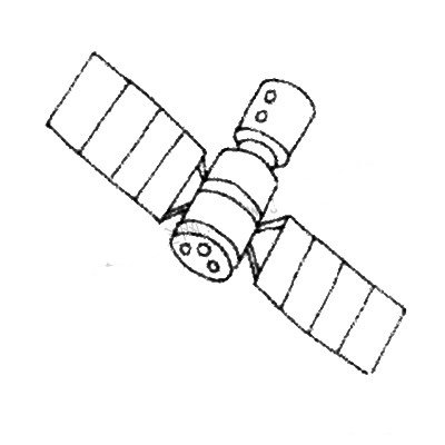 宇宙飞船怎么画