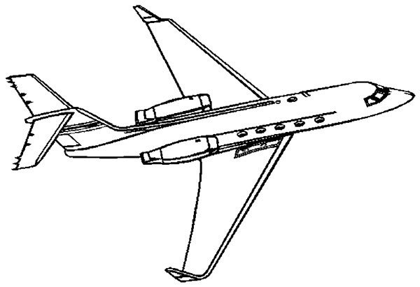 飞机简笔画 航空飞机简笔画图片