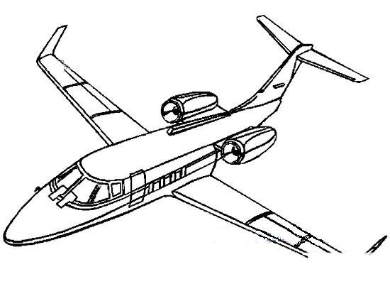 大型飞机简笔画图片