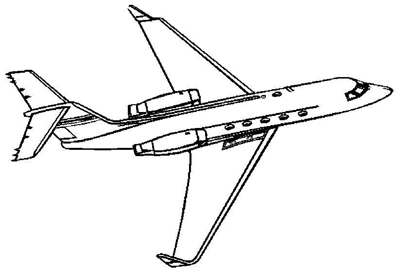 波音737飞机模型简笔画