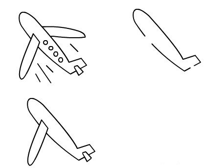 怎么画飞机简笔画